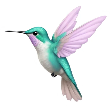 Pastel hummingbird  sticker