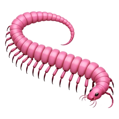 Light pink centipede  sticker
