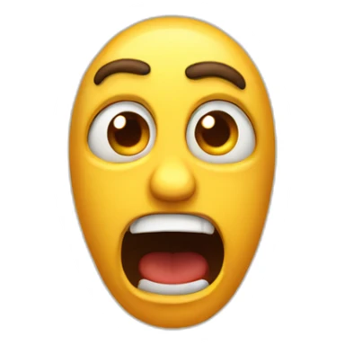horrified face emoji sticker