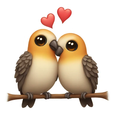 cute love birds sticker