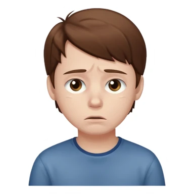 Make a sad boy sticker
