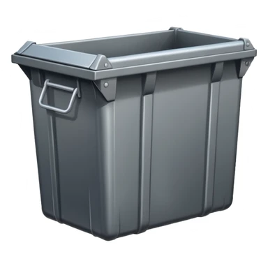 a closed dumpster with NO TRASH sticker