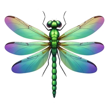 smiling dragonfly sticker