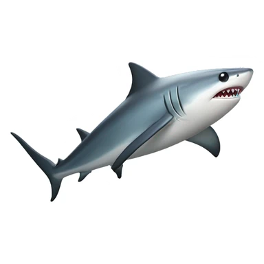 Thresher shark with very long tail sticker