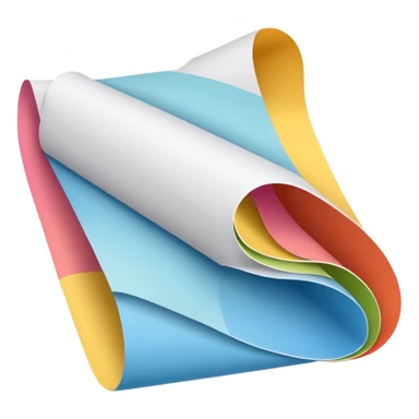 a poster, rolled up vertically sticker