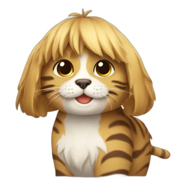 Tordu sur un chat sticker