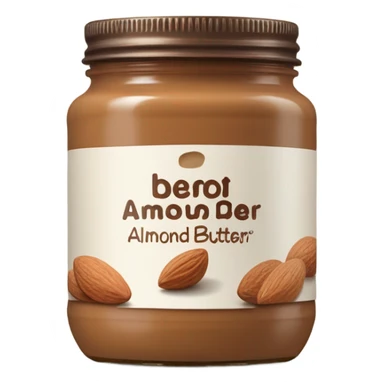 a single jar of almond butter sticker