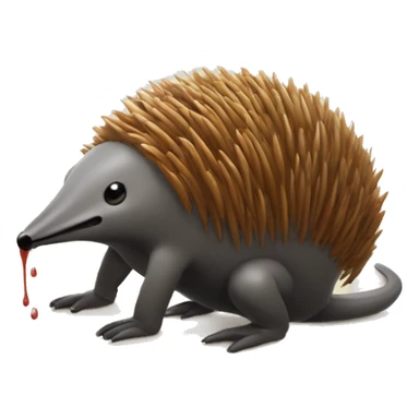 echidna pintando una comadreja sticker