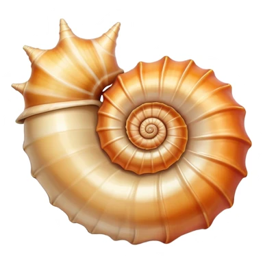 conch sea shell sticker