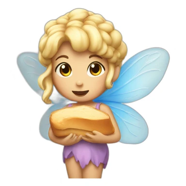 fairy with bread sticker