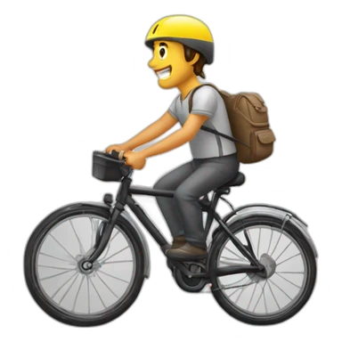 Espartano montando en bici sticker