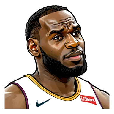 LeBron dunking sticker