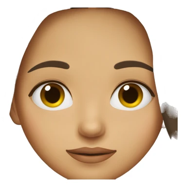 Brunette girl with hazel eyes sleeping sticker