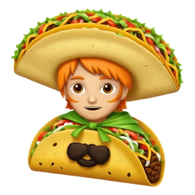 Trump dressed as a taco sticker