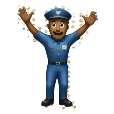 Show a mailman dancing sticker