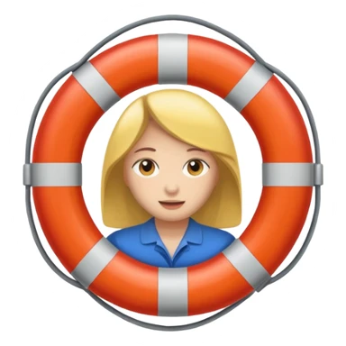 life saver woman sticker