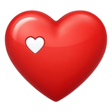 un corazon rojo con una f en el centro sticker