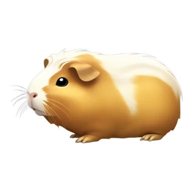 Gold Guinea pig sticker