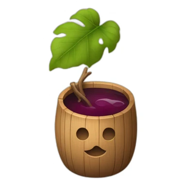 Moaï qui bois du vin sticker