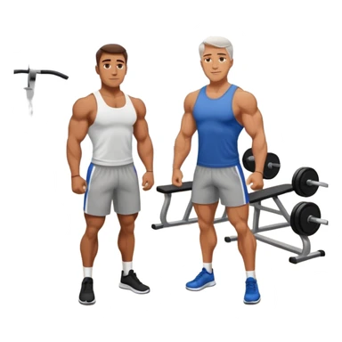 guy in gym with coach sticker