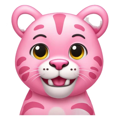 cute chubby Pink panther sticker