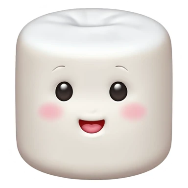 Marshmallow send kiss sticker