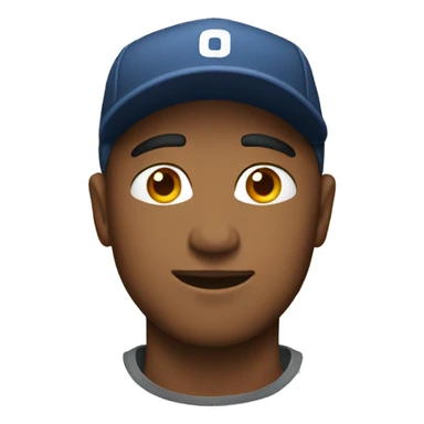 Men with back cap sticker