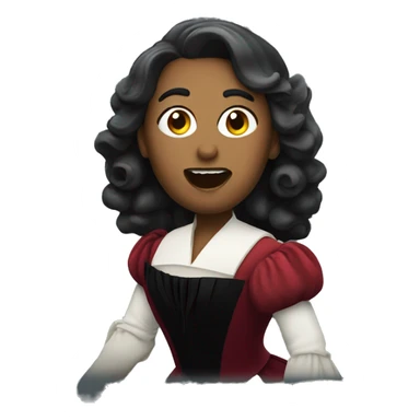 Opera singer singing sticker