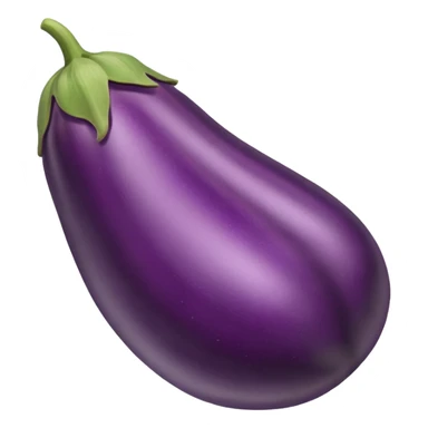 Glue on an eggplant  sticker