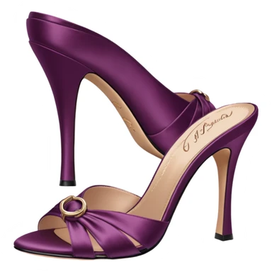 Agent Provocateur Elice Plum Mules pair 
 sticker
