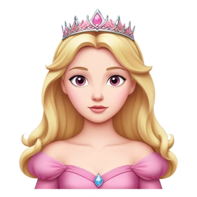 princess aurora pink sticker