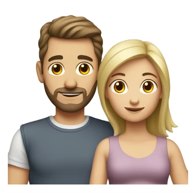 caucasian family sticker