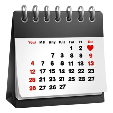 mini calander sticker