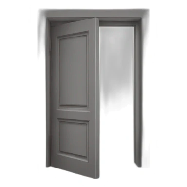 open door wood gray style perpective sticker