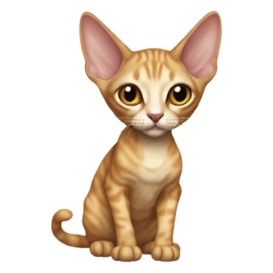 Devonrex cat sticker