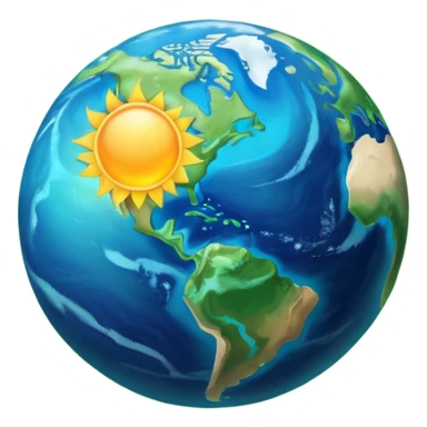 Earth Orbiting the Sun sticker