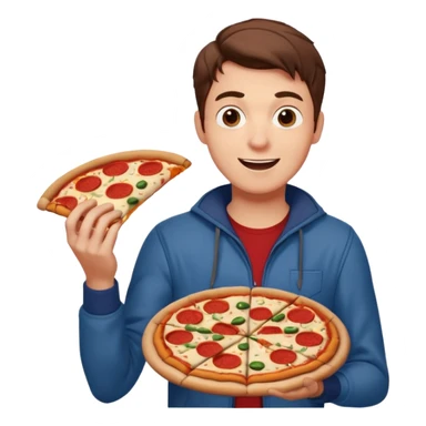 Peter Parker pizza time sticker