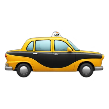 modern Taxi car sticker