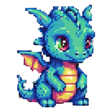 cute baby dragon sticker