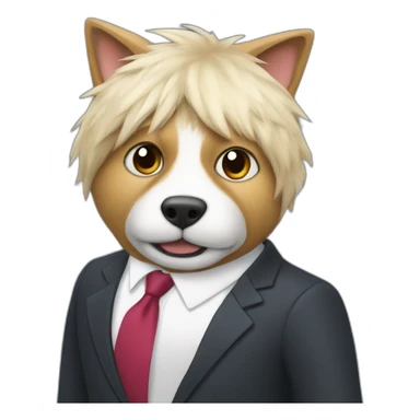 boris johnson's fursona sticker