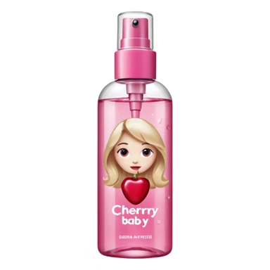 Sabrina carpenter bottle of cherry baby body mist   sticker