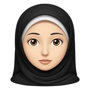 Black robber wearing hajab sticker