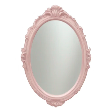 Vintage  pale pink mirror  sticker
