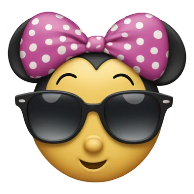 minnie mouse with sunglasses sticker