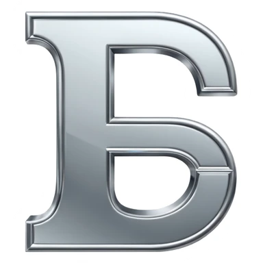 A metallic letter E fancy faunt sticker