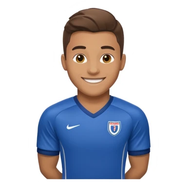 footballer with a jursy sticker