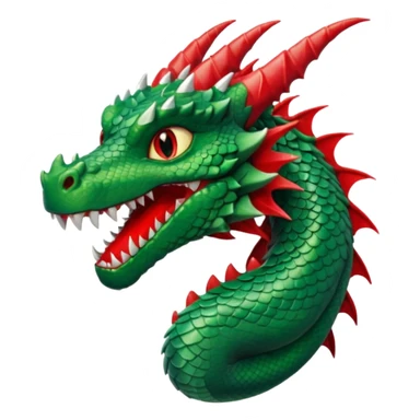 Dragon with slay nails and lips sticker