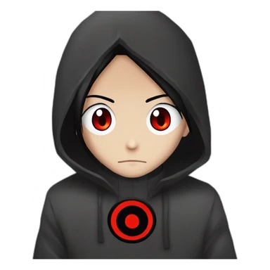 Itachi uchiha with sharingan sticker