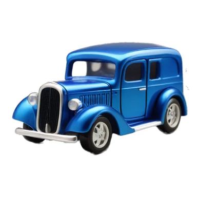 Hot wheels style, hot rod caravan,1935 with trailer, blue  sticker