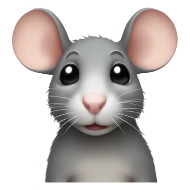 Rat with black eyeliner sticker